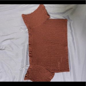 Off the shoulder crop top